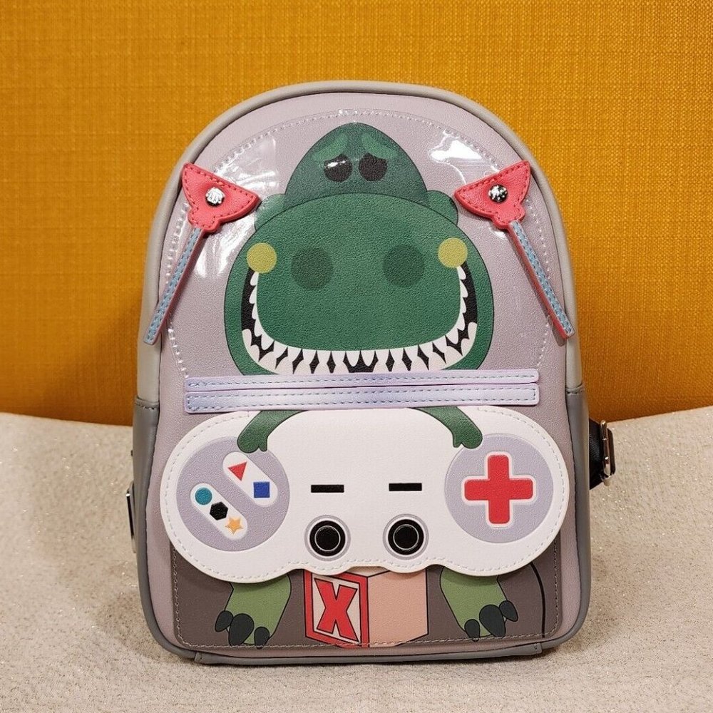 Loungefly Disney Pixar Toy Story Rex Video Game Controller Mini Backpack NEW